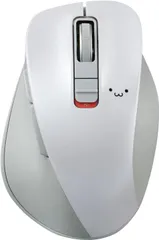 I【HY】O【新古品】ELECOM エレコム ワイヤレスマウス EX-G 握りの極み 5ボタン Mサイズ ホワイト M-XGM15BBSWF/EC  [送料無料(一部地域を除く)]HY002
