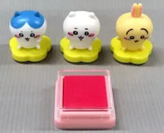【中古】スタンプ・はんこ・印鑑 ちいかわ＆ハチワレ＆うさぎ フィギュアスタンプ 「ちいかわ なんか小さくてかわいいやつ」 キャラぱふぇ 2024年3月号付録