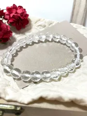 再入荷　天然石　水晶 ミラーボールカット　ブレスレット