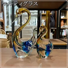 MultiGlass ガラス白鳥 2体セット Amazon.co.jp: Multi Gla マルティグラス 白鳥スワン ガラス工芸