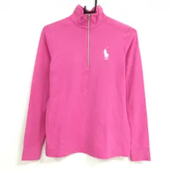ポロゴルフ 長袖ハイネックシャツ ピンク ポニー刺しゅう ハーフジップ  レディース S ゴルフウェア Ralph Lauren