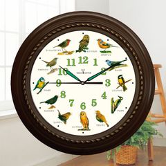 【新品※ショップ出品】野鳥の電波時計 壁掛け時計 電波時計 鳥のさえずり 野鳥 鳴き声 さえずり サラウンド機能 安眠機能付き