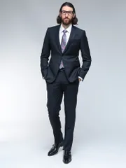 EMPORIO ARMANI (エンポリオアルマーニ) ピンストライプ シングル ノータック スーツのサムネイル