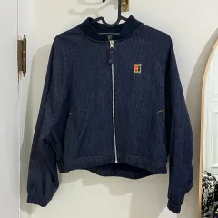 NIKE(ナイキ) コート デニム クロップド ジップアップ ジャケット