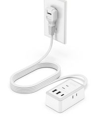新品 2個USB-A たこあしコンセント 1個Type-C コンセントタップ 3個AC口 分岐 NTONPOWER テーブル コンセント 卓上/壁掛け/旅行/家庭用 usb コンパクト 電源タップ 軽量 2m 小型 延長コード ホワイト