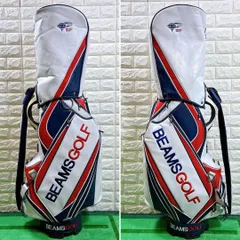 【希少/良品】ビームスゴルフ　キャディバッグ カートバッグ  セット BEAMS GOLF（ビームス ゴルフ）スタンド キャディバッグ 4