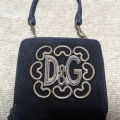 D＆Ｇ 　ラウンドジップ小物入れ　ブラック　ドルチェ&ガッバーナ
