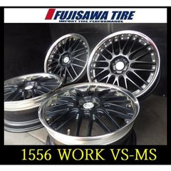 【1556】★WORK VS-MS◆19x8JJ 5穴 PCD114.3 +39◆4本