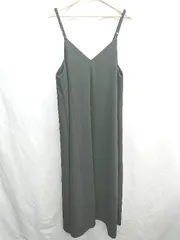 ◇ ⊂ ◎ ●美品● Re:EDIT リエディ キャミ ロング丈 ワンピース サイズMT ブラック レディース E  【1501230028325】