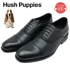 Hush Puppies ハッシュパピー メンズ ビジネスシューズ ストレートチップ M-900T 幅広4E 本革 軽量 靴 ブラックのサムネイル