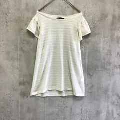 BANANA REPUBLIC  バナナリパブリック　フレンチスリーブカットソー　オフホワイト　Sサイズ