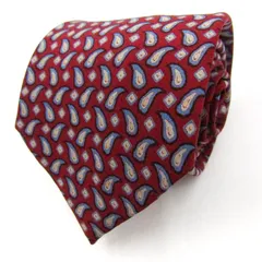 ミッソーニ ブランドネクタイ 総柄 ペイズリー シルク メンズ ワインレッド Missoni 【中古】