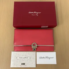 (s)Salvatore Ferragamoフェラガモ 長財布 ガンチーニ 札入れ コインケース カード入れ ピンク系のサムネイル