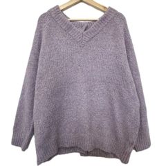 fifth フィフス カーディガン バックボタン アウタートップス パープル ミックス