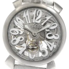 専用❗GaGa MILANO　マヌアーレ48MM　純正ベルト　手巻き　稼働品 GaGa MILANO ガガミラノ マヌアーレ48MM 5312.01 手巻き