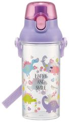 【人気商品】子供用 水筒 クリアボトル 480ml ハッピー&スマイル スケーター(Skater) 女の子 日本製 PSB5TR