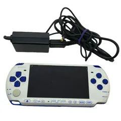 【管33770】ジャンク品☆PSP-3000 ホワイト ブルー 本体 SONY PlayStation Portable  携帯ゲーム機 現状渡し