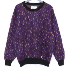 WACKO MARIA LEOPARD MOHAIR CREW NECK SWEATER Lサイズ