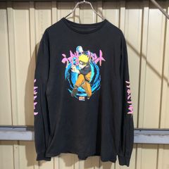 387 NARUTO SHIPPUDEN うずまきナルト 長袖 プリントTシャツ L位 ブラック アニメTシャツ ロンT 古着卸 アメリカ仕入