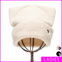 【新品・未使用】 ニット帽 レディース 女性 猫耳 ニットキャップ ワッチキャップ ネコ耳 韓国 おしゃれ ニット 防寒 ハロウィン ねこみみ 可愛い 大人 高校生 大学生 カジュアル スキー 帽子 ぼうし ボウシ アイボリー 白 STY-88180-CP