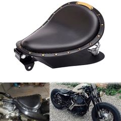 【ハーレーダビッドソン スポーツスター専用】 ソロシート チョッパー ボバースタイル対応 2010-2022年式 XLシリーズ用 PUレザー スチールベース