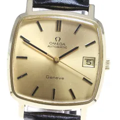 ✨OMEGA✨ジュネーブ✨オートマチック✨デイト✨スクエア✨腕時計✨ 美品 オメガ ジュネーブ スクエア ゴールド デイト