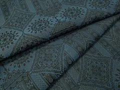 平和屋着物＊夏物　お召　風通秒　吉祥花文　正絹　逸品　CAAV4614vp