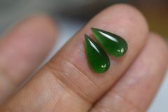 RS11-49 宝石質 氷種 深暗緑 雫 グアテマラ産 天然 A貨 本翡翠 ルース 硬玉 ジェダイト