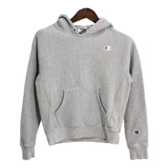 Champion チャンピオン REVERSE WEAVE リバースウィーブ パーカー ワンポイントロゴ ライトグレー (メンズ X-SMALL) 中古 古着 R8801