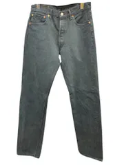 Levi’s (リーバイス) 501 ブラックデニムジーンズパンツ トルコ製 ユーロ 00501-0165 W33 L36 黒 メンズ/025