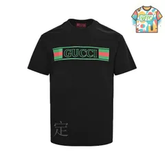 【今日WTO】Gucci 25ss ロゴ透かしプリント ショートスリーブ-WY29