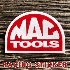 MACTOOLS 半円型 ロゴ ステッカー ◆ 工具メーカー マックツールズ JLMS36