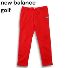 new balance golf ニューバランス ゴルフ 秋冬 ロゴワッペン★ 裏起毛 テーパード スラックス パンツ Sz.7 メンズ 大きい