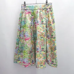 ◇ Θ URBAN RESEARCH DOORS 花柄 ウエストゴム 膝丈 フレアー スカート サイズOne マルチカラー レディース E  【1502060039345】