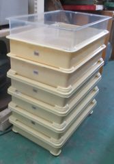 (送料込)食品保存用コンテナ 番重 10枚セット W574×D388×H73MM 送料込)食品保存用コンテナ 番重 10枚セット W574×D388×H73MM - メルカリ