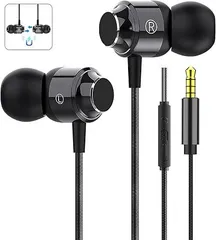 イヤホン 有線 イヤフォン マイク付き 磁気設計 絡み防止 HiFi音質 重低音 快適な装着感 高遮音性 音漏れ防止 リモコン付き 通話対応 インナーイヤー型 ステレオイヤフォン 音量調整 ヘッドホン 対応 スマートフォン/PC/MP3/S