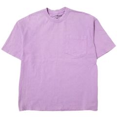 HEAVYWEIGHT COLLECTIONS x BEAMS T ヘビーウェイトコレクションズ ビームスティー 別注 アメリカ製 Pocket Tee ポケットTシャツ S パープル 半袖 無地 トップス g21954