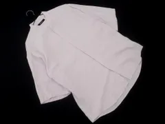 nano universe ナノユニバース リネン混 スタンドカラー シャツ sizeM/ラベンダー ■◇ メンズ