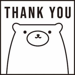 OSMO くまさんスタンプ【THANKYOU20×20mm】