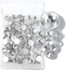 COLORBIRD ラインストーン ガラス製 ネイルパーツ クリアー 10.0mm 144個(クリアー 10.0mm 144個)