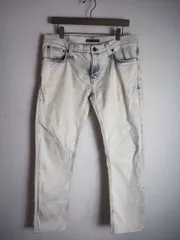 正規 Nudie Jeans ヌーディージーンズ tight long john タイトロングジョン スリム デニム パンツ 薄青 W34L32 本物716P★2