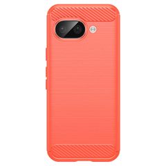 Google Pixel 9a ケース カーボン調 薄型 耐衝撃 ソフト ケース 【Color】レッド