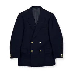 THE BLAZER NEW YORKER ニューヨーカー  金ボタン ダブル ウール テーラードジャケット 92YA6/ネイビー