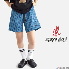 グラミチ GRAMICCI ショートパンツ ハーフパンツ 半ズボン 短パン クライミングパンツ ハーパン ナイロンパッカブルGショーツ NYLON PACKABLE G-SHORT ユニセックス ZIG-ZAG BLUE M L XL G4SM-P146