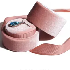 【人気商品】蝶結び コンパクトネックレスホルダー リボン付き 可愛いペンダント箱 ペンダントケース ジュエリーギフトボックス ラッピング用ボックスピンク TIANYINGネックレスケース