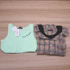 ◇ ◎ 《 lovetoxic まとめ売り2点セット サイズL キッズ ガールズ カップ付 タンクトップ/シャツ レディース メンズ 》 E  【1310130020564】