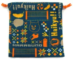 【中古】バッグ(キャラクター) 烏野高校 フリース巾着 「一番くじ ハイキュー!!～冬志団結!～」 I賞
