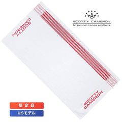 スコッティキャメロン ビンテージ キャディタオル 限定 ラウンドタオル レッドストライプ / ホワイト Scotty Cameron Vintage Caddie Towel ヴィンテージ