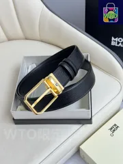 【今日特価】Montblanc モンブラン レザーベルト-1