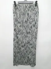 ◇ ⊂ apart by lowrys ウエストゴム ロング ギャザー スカート サイズM グレー ブラック レディース P  【1409090024115】